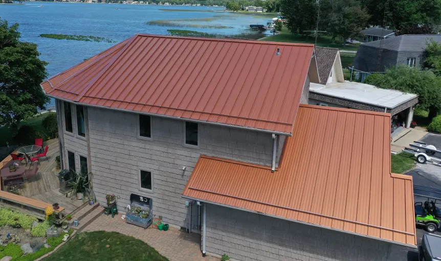 Storm damage documentation on a Sunblest Farms commercial building